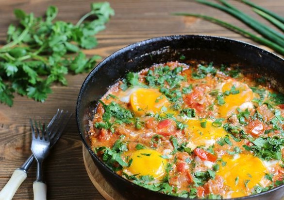 Chirbuli (scrambled eggs in Georgian)