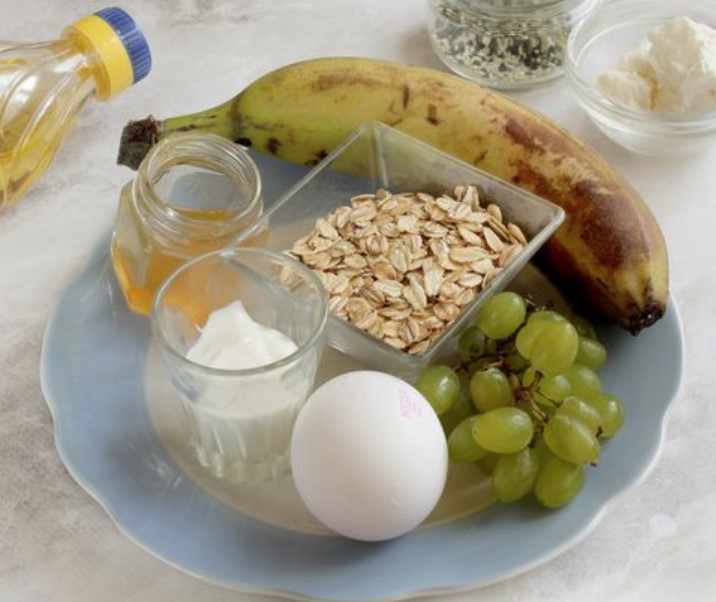 Fried Oatmeal with Egg step 1