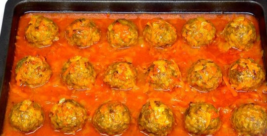 Meatballs with Rice (in the oven)