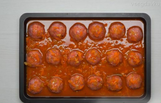 Meatballs with Rice (in the oven) step 5