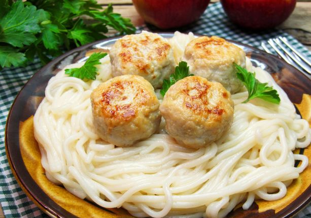 Chicken Meatballs with Apples