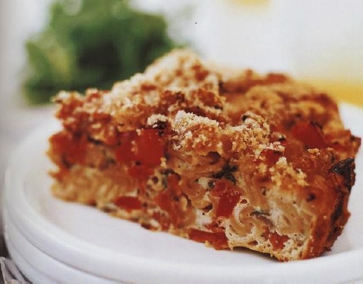 Pasta Casserole with Ham and Vegetables