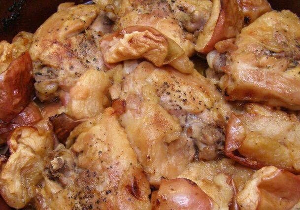 Chicken Thighs Baked with Apples step 6