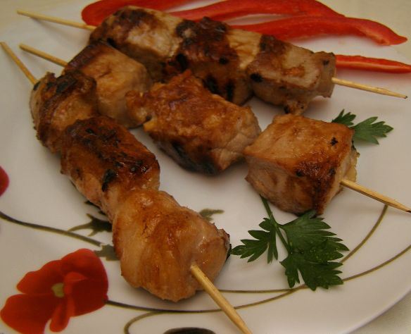 Kebab in Ginger Marinade (in a Skillet)