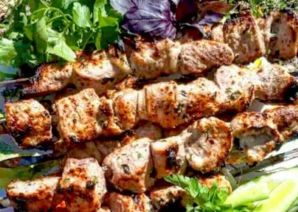 Marinade for Kefir Kebab with Onions and Herbs