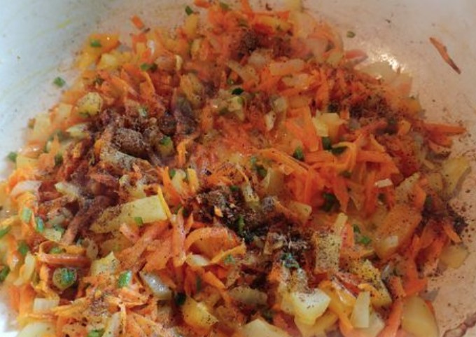 Lentil Porridge with Vegetables step 8