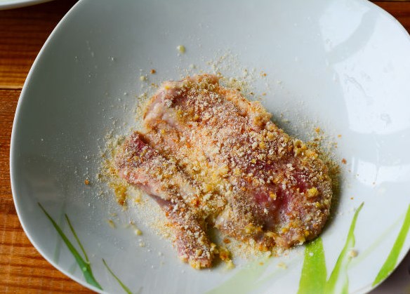 Mustard-Breaded Pork Steaks step 2