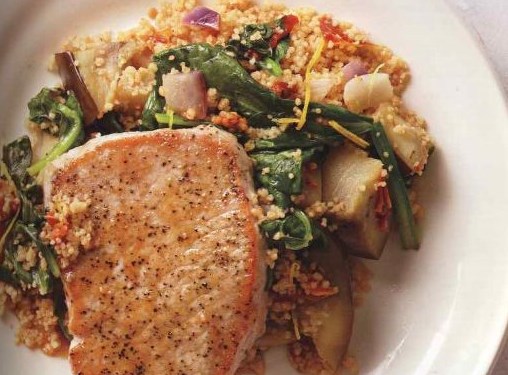 Pork Steaks with Couscous