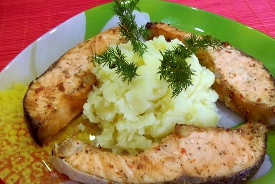 Red Fish Baked in the Oven