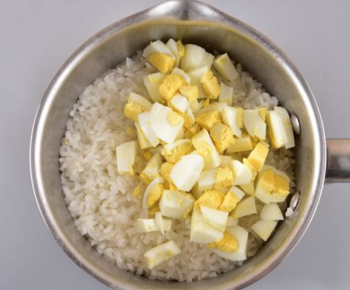 Rice Porridge with Boiled Eggs step 8
