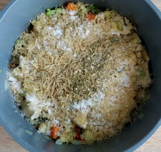 Rice with Chicken, Broccoli and Cauliflower step 7