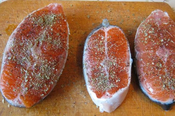 Salmon in the Microwave step 1