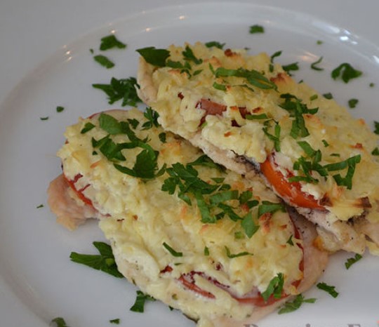 Chicken Chop With Low-Fat Cheese