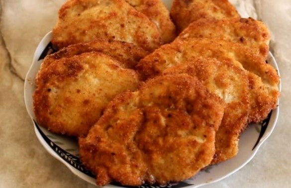Chicken Chops in Breadcrumbs
