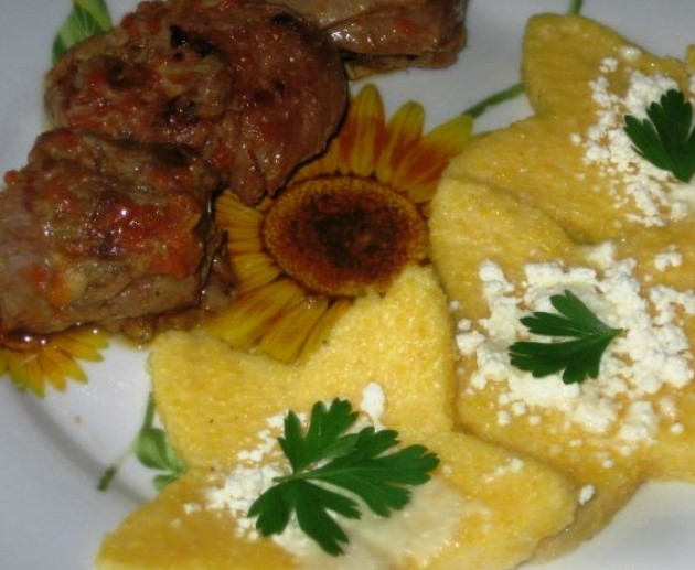 Polenta With Feta Cheese