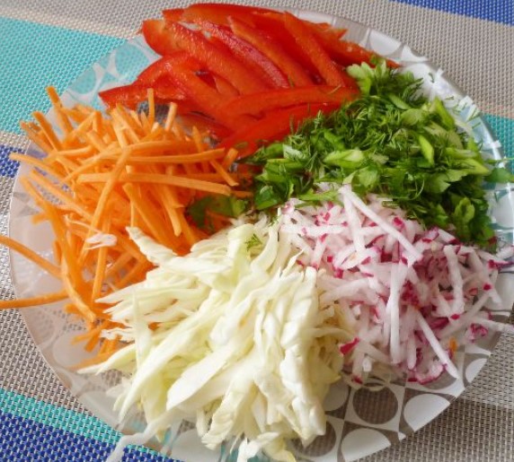 Spring Rolls With Vegetables step 3