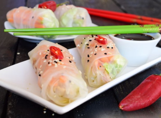 Spring Rolls With Turkey