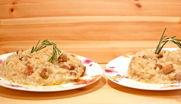 Milk-Spiced Risotto With Meat