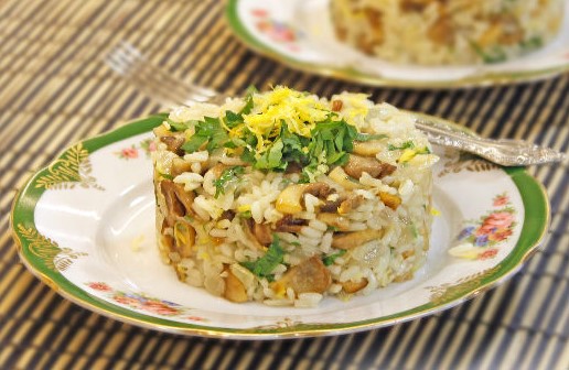 Citrus Rice With Mushrooms