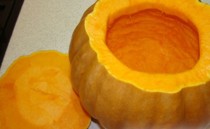 Pumpkin in the Oven step 1