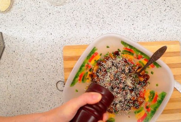 Mushrooms with Sesame Seeds step 7