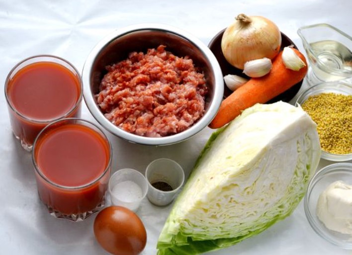 Lazy Stuffed Cabbage Rolls with Millet step 1