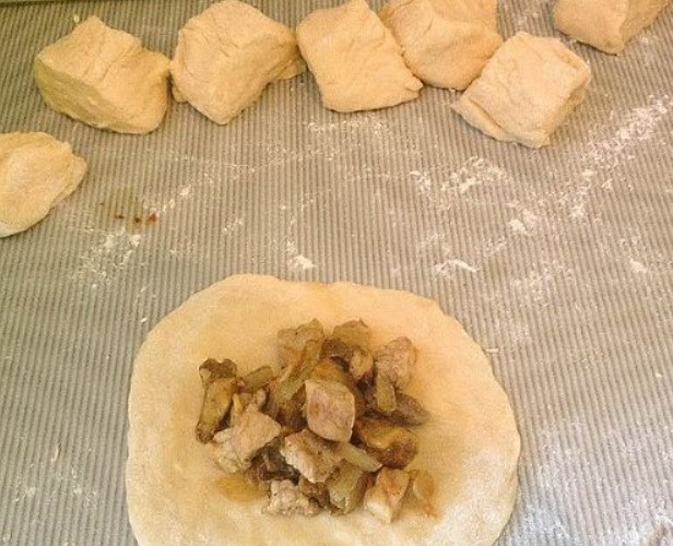 Roll out the dough into a 