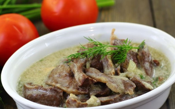 Beef Heart Stroganoff
