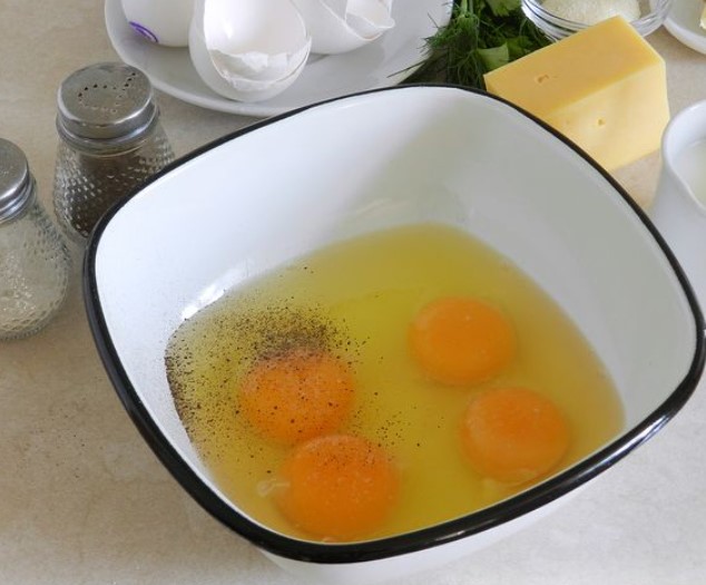 Omelet with Semolina and Cheese step 2