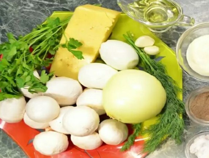 Oven-Baked Stuffed Champignons step 1