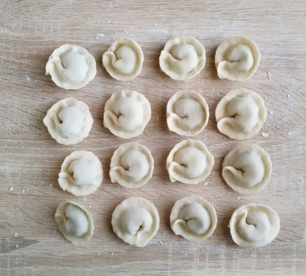 Dumplings with Mushrooms step 14