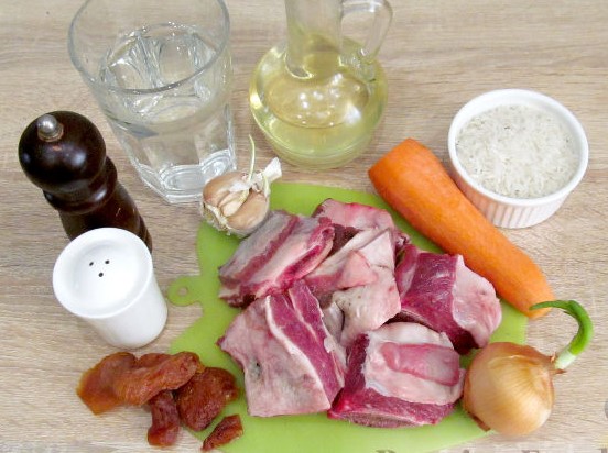 Pilaf in Kazakh step 1