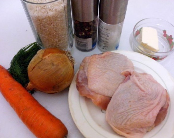 Chicken Pilaf step 1