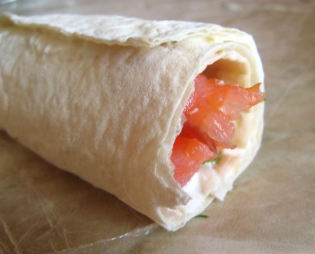Lavash Rolls With Trout step 6