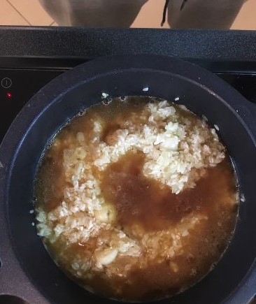 Risotto With Oyster Mushrooms and Dried Porcini Mushrooms step 7