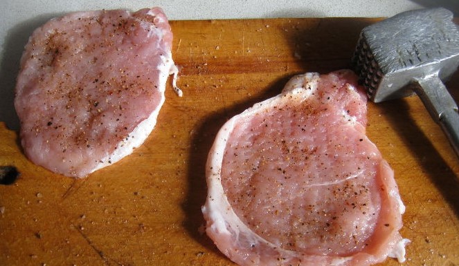 Pork Chops in Batter step 2