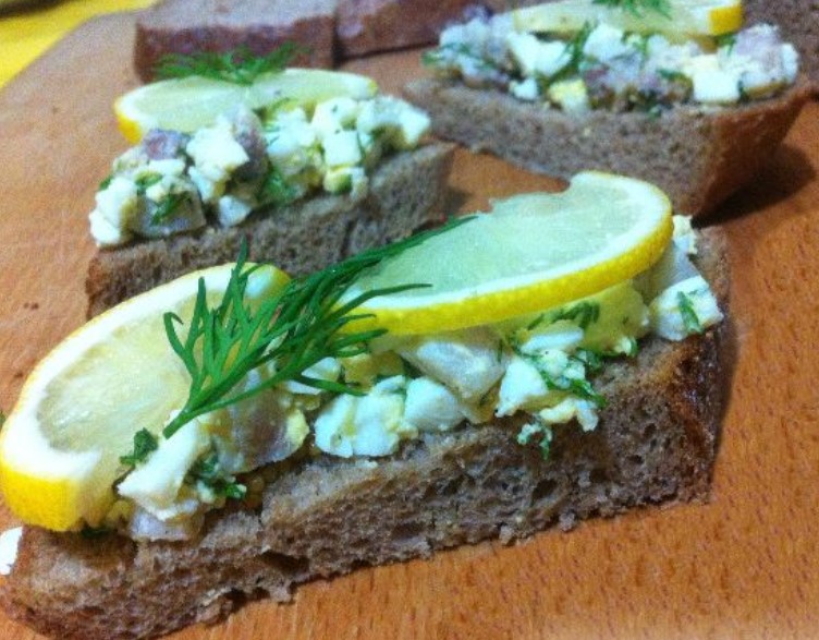 Herring and Egg Snack