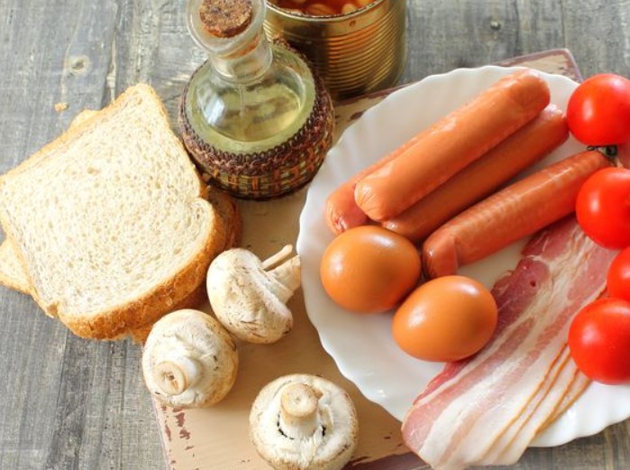 English Style Breakfast step 1