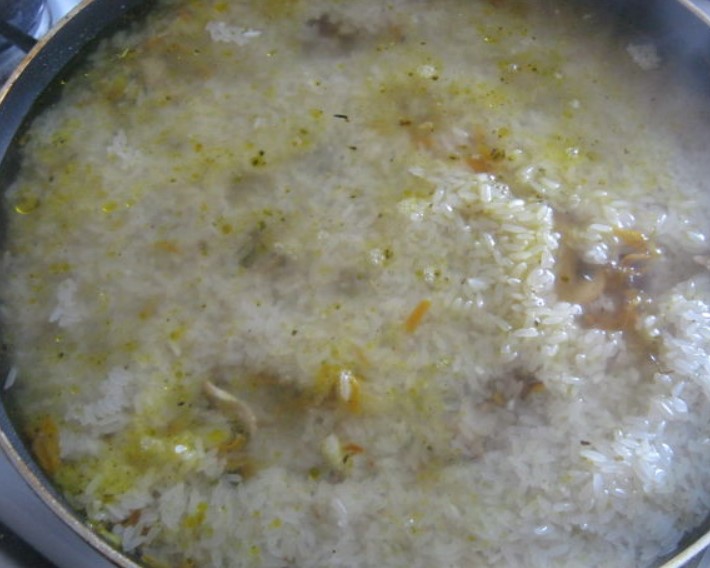 Mushroom Rice step 8