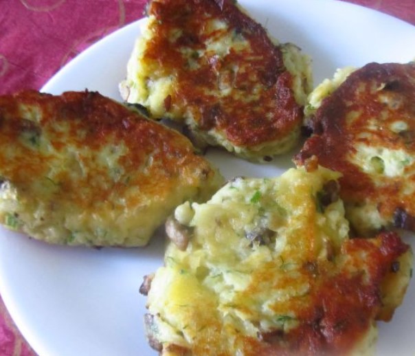 Potato Cutlets with Mushrooms