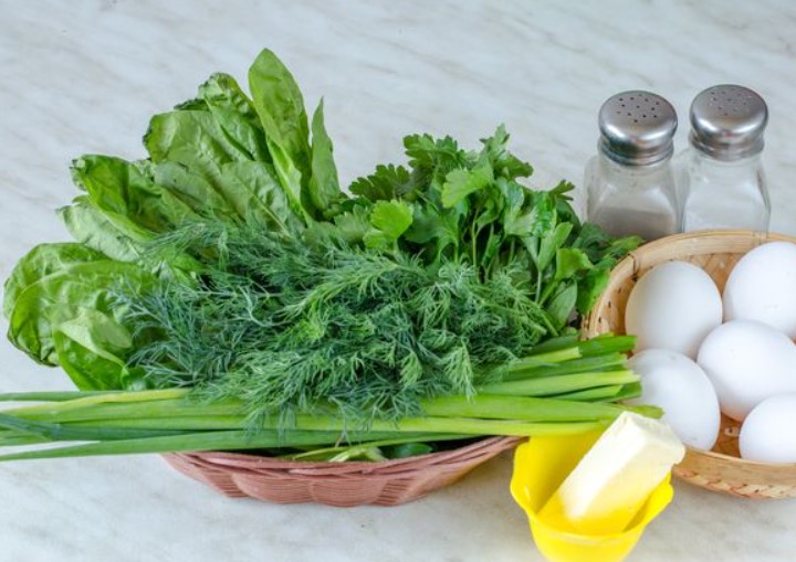 Kyukyu with Herbs (in a Pan) step 1