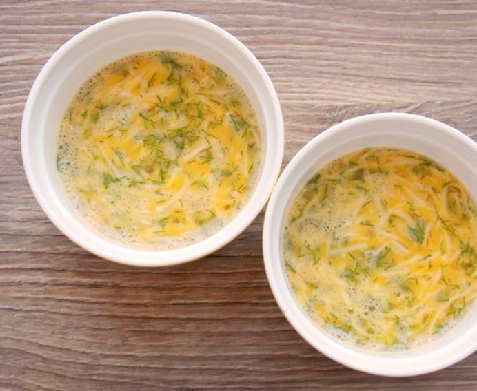 Scrambled Eggs with Cheese and Herbs (in the Microwave) step 6