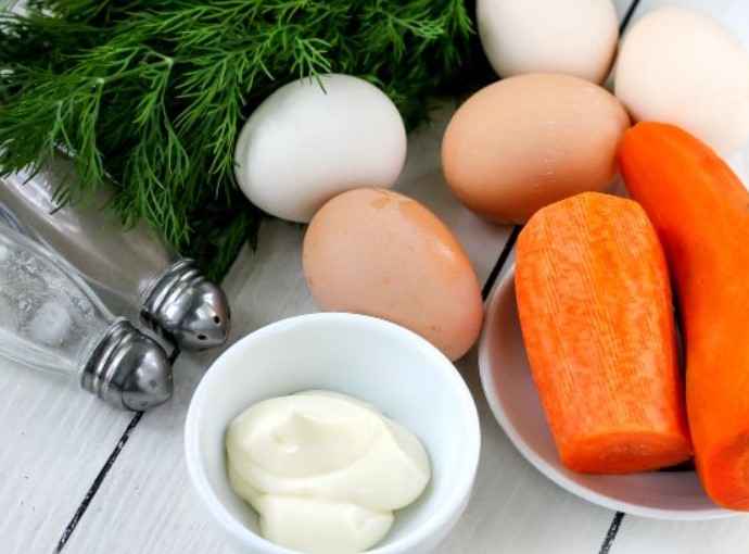 Stuffed Eggs “Pumpkin” step 1