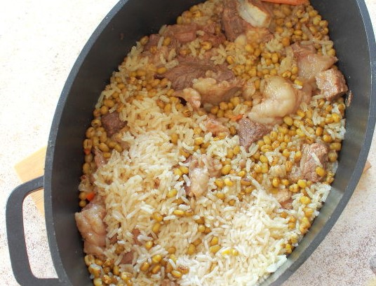 Mashkichiri (Porridge with Mung Bean and Rice) step 11
