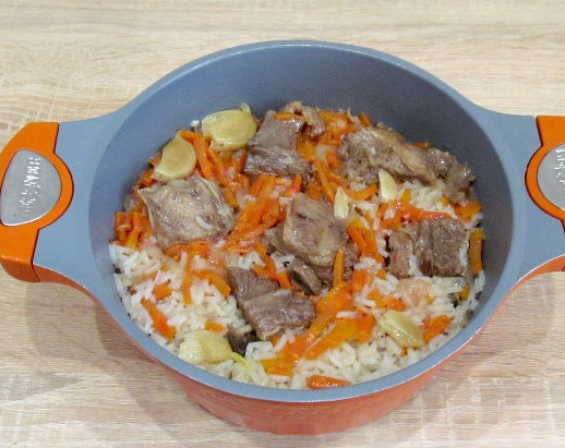 Pilaf in Kazakh step 7