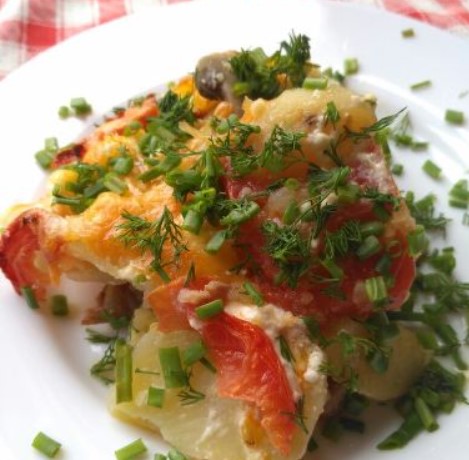 Meat with Vegetables (in the Oven)