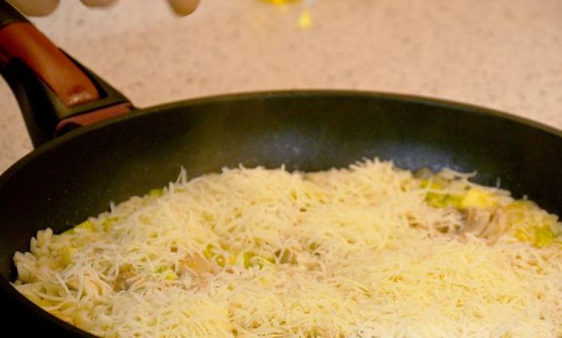 Risotto with Mushrooms and Zucchini step 8