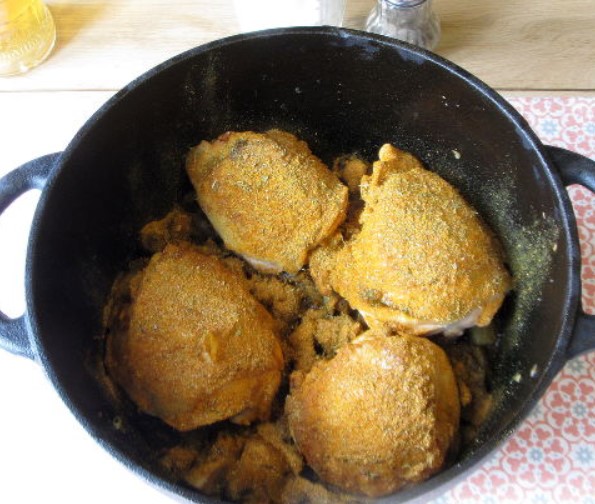 Chicken Fricassee With Mushrooms in Sour Cream Sauce step 8