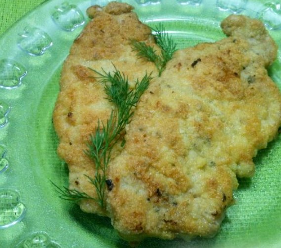 Pork Schnitzel in Corn Breading