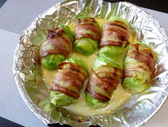 Peking Cabbage Stuffed Cabbage with Potatoes and Bacon step 11